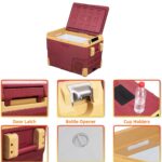 Alcool IR42 39,7L Réfrigérateur de Voiture portable congélateur et réfrigérateur, Glaciere Électrique à Compression pour Maison, dortoir, Camping (rouge) – Image 4
