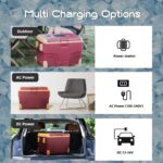 Alcool IR42 39,7L Réfrigérateur de Voiture portable congélateur et réfrigérateur, Glaciere Électrique à Compression pour Maison, dortoir, Camping (rouge) – Image 6