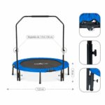Mini Trampoline Fitness Jump4fun Pliable Double-Bar - Ø122cm – Image 3