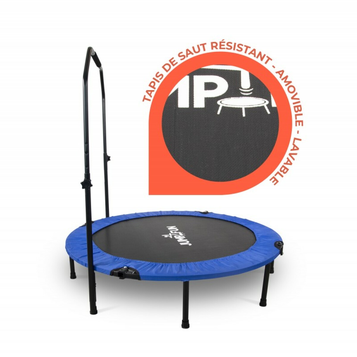 Mini Trampoline Fitness Jump4fun Pliable Double-Bar - Ø122cm – Image 4