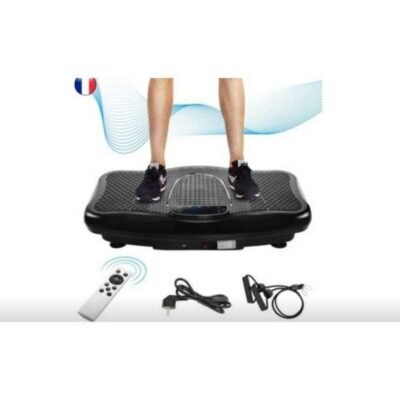 DRIPEX Plateforme Vibrante et Oscillante Ultra Slim Bluefin Fitness | 220 V / 60 Hz | 200 W 180 niveaux | NOIR