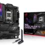 ASUS ROG STRIX X670E-E GAMING WIFI – Carte mère gaming AMD Ryzen AM5 ATX (PCIe 5.0, DDR5, 18+2 phases d'alimentation, 4 x M.2 avec radiateurs, USB 3.2 Gen 2x2, WiFi 6E, AI Cooling II, Aura Sync RGB)
