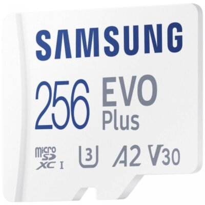 MB-MC256KAEU Carte Mémoire 256Go MicroSDXC 130Mo/s Blanc