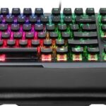 MSI Vigor GK71 Sonic Red FR Clavier Gaming Mécanique,AZERTY FR,Switches Sonic Red,Touches ClearCaps,Raccourcis Multimédia,Repose-Poignets Ergonomique,Mystic Light,USB 2.0,Pleine Taille Noir – Image 6