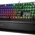 MSI Vigor GK71 Sonic Red FR Clavier Gaming Mécanique,AZERTY FR,Switches Sonic Red,Touches ClearCaps,Raccourcis Multimédia,Repose-Poignets Ergonomique,Mystic Light,USB 2.0,Pleine Taille Noir – Image 7