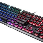 MSI Vigor GK71 Sonic Red FR Clavier Gaming Mécanique,AZERTY FR,Switches Sonic Red,Touches ClearCaps,Raccourcis Multimédia,Repose-Poignets Ergonomique,Mystic Light,USB 2.0,Pleine Taille Noir – Image 2