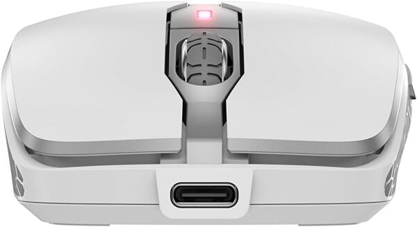 CHERRY DW 9100 SLIM, ensemble clavier et souris sans fil, disposition française, clavier AZERTY, piles rechargeables, mécanisme à ciseaux SX, frappe silencieuse, blanc-argent – Image 7