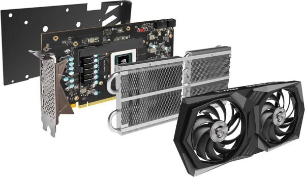 MSI GeForce RTX 3060 Gaming X 12G Carte Graphique - GPU RTX 3060, GDDR6 12Go (15Gbps/192 Bits), PCIe 4.0-2 x Ventilateurs TORX 4.0 - HDMI 2.1, DisplayPort 1.4a – Image 8