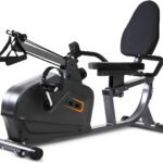 ISE Vélo d'appartement Semi-Allongé Pulse Couché, Résistance magnétique à 8 Niveaux, Siège Réglable avec Dossier et l'Ecran LCD, Corde de traction de poulie, SY-6910 – Image 3