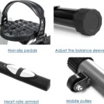 ISE Vélo d'appartement Semi-Allongé Pulse Couché, Résistance magnétique à 8 Niveaux, Siège Réglable avec Dossier et l'Ecran LCD, Corde de traction de poulie, SY-6910 – Image 6