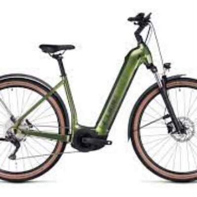 VTC Électrique Cube Nuride Hybrid Pro 625 Allroad Easy Entry Shimano Deore 10V 625 Wh 29” Vert Shinymoss 2023