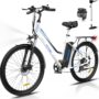 HITWAY Vélo électrique, 26” vélos électriques Femme,Moteur 250W,7 Vitesses,E-Bike avec Batterie au Lithium Amovible 36V 11,2Ah 35-90km Ebike