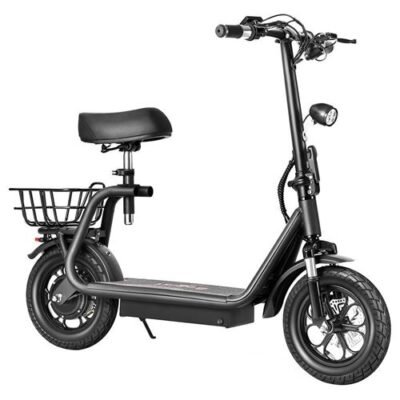 trottinette électrique BOGIST M5 Pro siège et porte-bagages 12 pouces pneu pneumatique 500W moteur jusqu’à 40 KM/H amortisseur