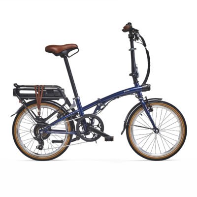 Vélo pliant électrique E FOLD 500 Bleu.