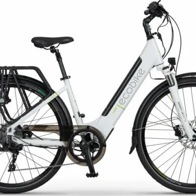 Speed Bike Velo Electrique Femme 28 Pouces Ecobike X-cross Blanc 43cm 468Wh