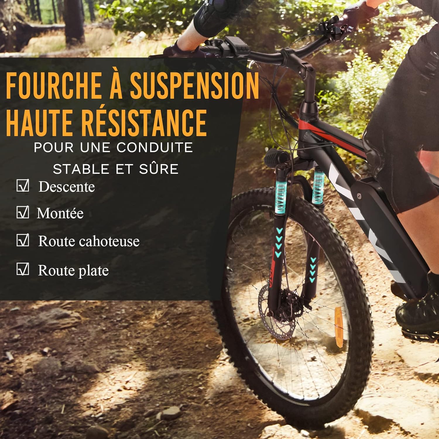 Vivi H6 Vélos électriques Adulte Unisexe, Bleu 26, Pouces – Image 9