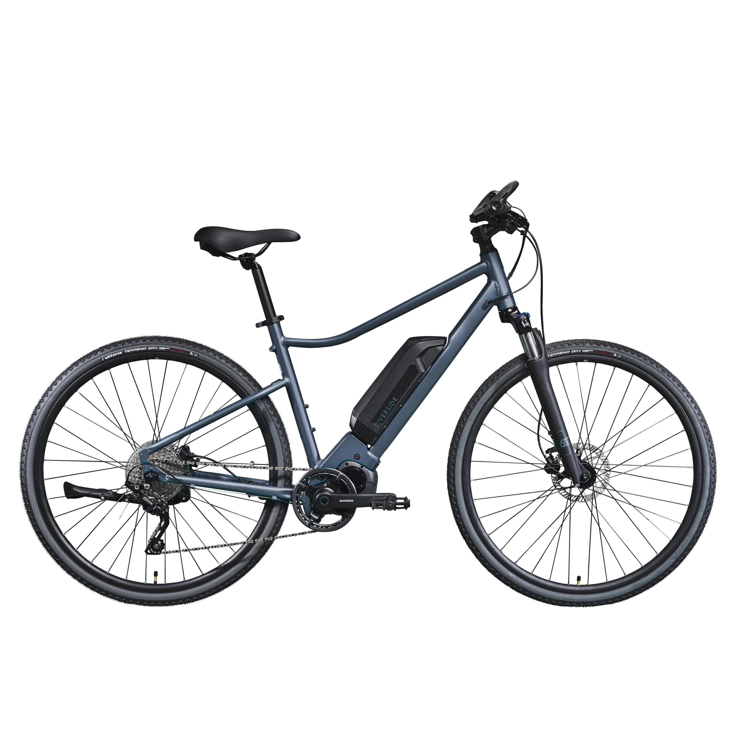 VÉLO TOUT CHEMIN ELECTRIQUE RIVERSIDE 540 E BLEU (BATTERIE NOIRE) – Image 12