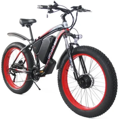 Vélo Électrique GOGOBEST GF700 26*4.0 Fat Tire 17.5Ah Batterie 500W Double Moteur Charge Max 200KG 70KM Frein à Disque Hydraulique