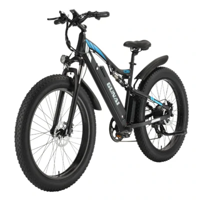 GUNAI MX03 Vélo Électrique 48V 17AH 1000W de 26 pouces avec une autonomie de 40-50KM et une charge maximale de 150KG – Noir