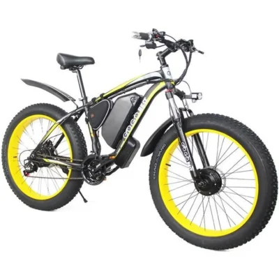 Vélo Électrique GOGOBEST GF700 26*4.0 Fat Tire 17.5Ah Batterie 500W Double Moteur Charge Max 200KG 70KM Frein à Disque Hydraulique