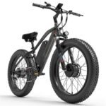 Vélo électrique LANKELEISI MG740PLUS 45km/h 1000W moteur Pneus 26 " 20Ah Noir – Image 4
