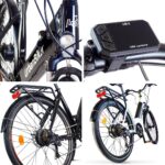 URBANBIKER Vélo électrique Ville Sidney,Blanc, 26". Batterie Lithium (cellules Samsung) ION 540 Wh (15 Ah 36 V), 7 Vitesses. Freins hydrauliques. – Image 5